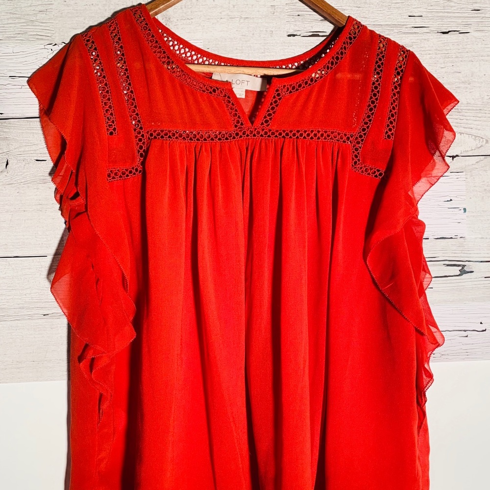 Loft chiffon top